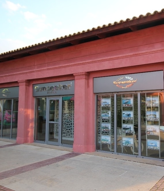 Exterior building of Sunseeker Hellas in Flisvos Marina, Athens