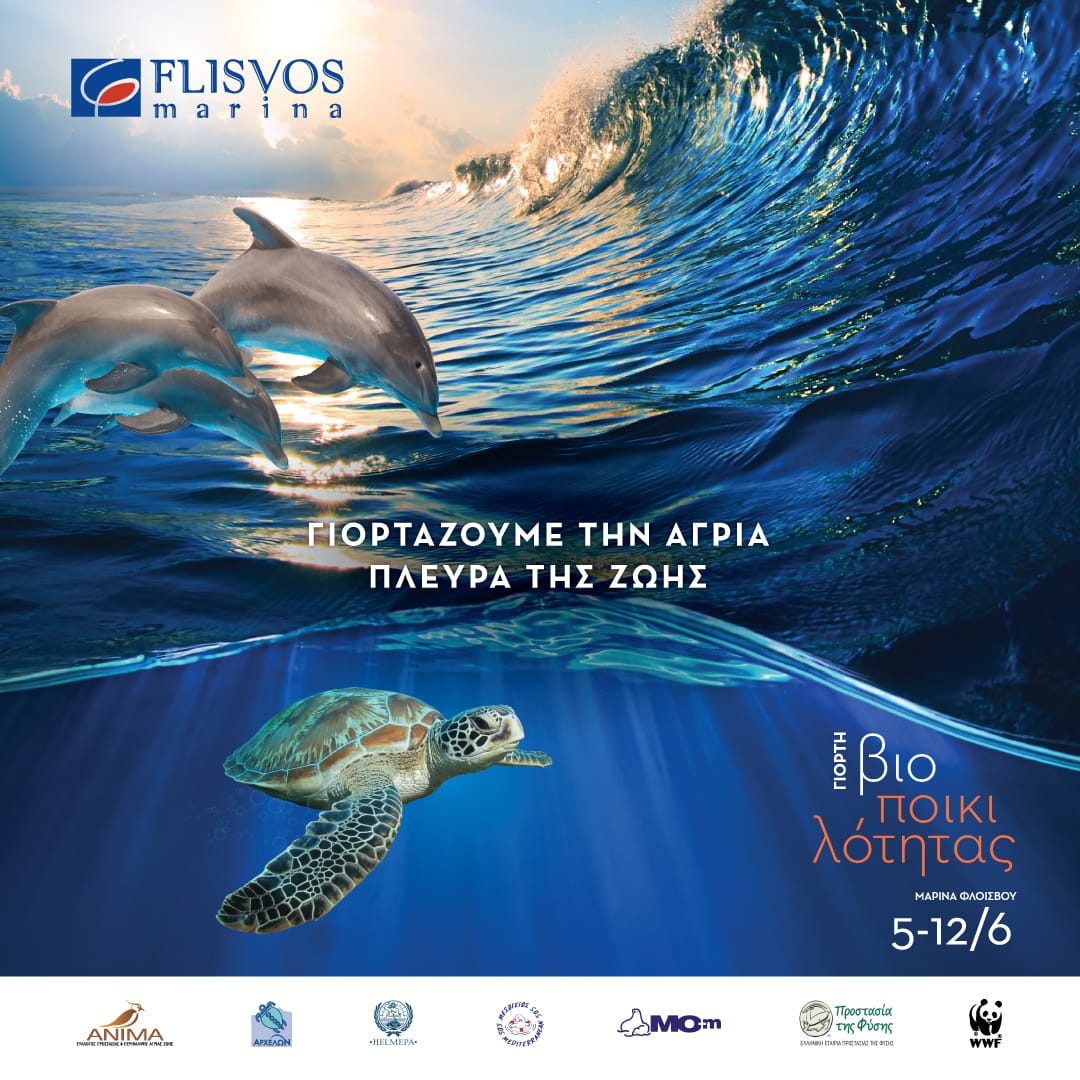 Invitation for Environmental celebration at Flisvos Marina in Greek