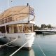 Back of docked Neraida Floating Museum at Flisvos Marina, Athens